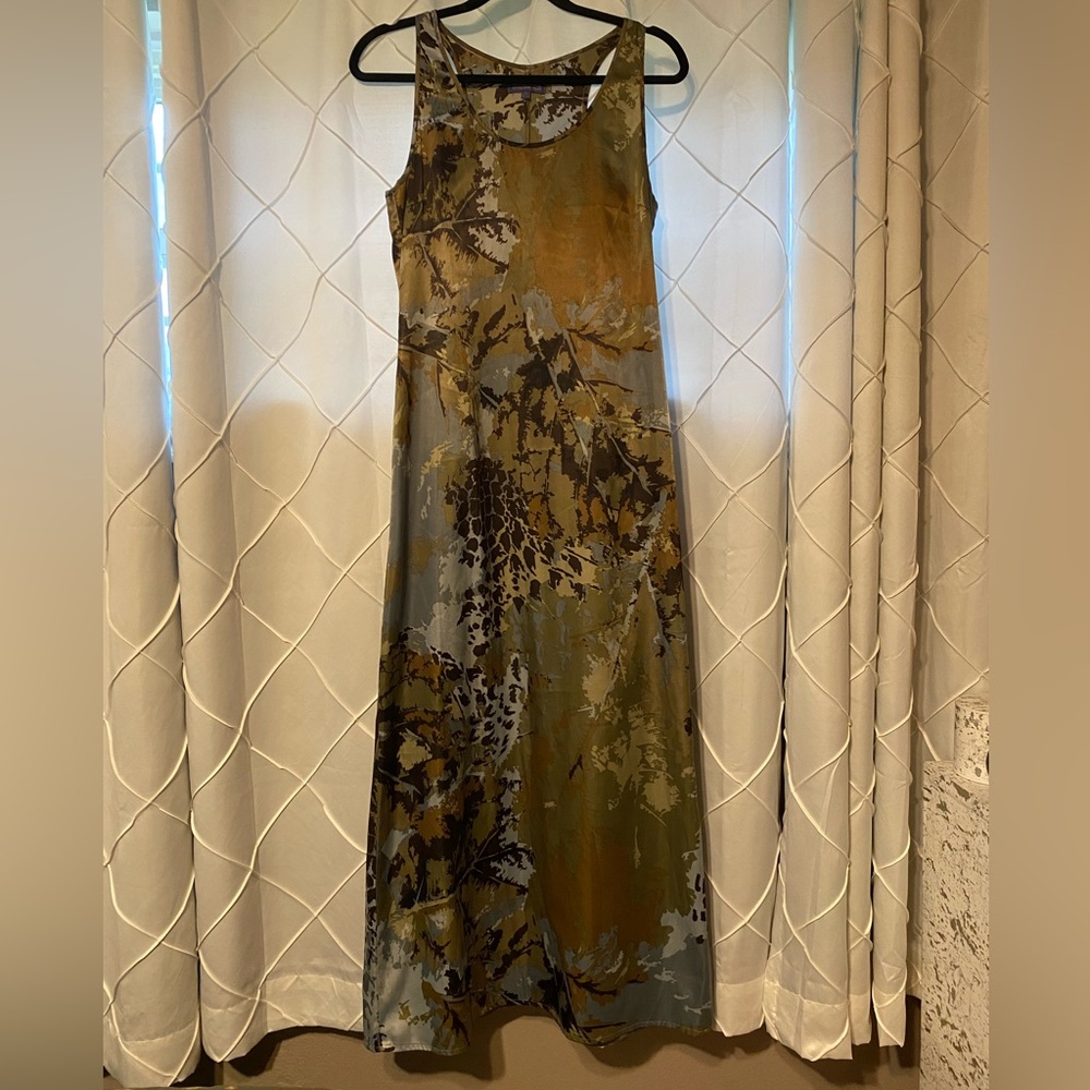 Vivianne Tam Nature Abstract Print Maxi Dress